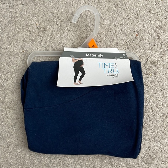 *NEW* Time And Tru Navy Blue Maternity Legging - Picture 1 of 4